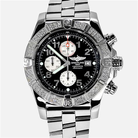 super avenger breitling diamond watch replica|breitling super avenger diamond bezel.